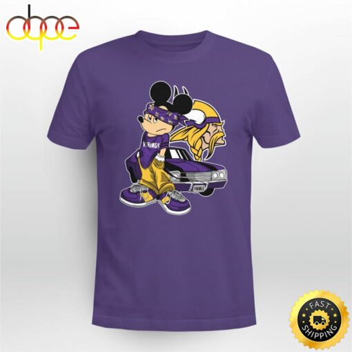 Mickey Mouse Minnesota Vikings Super Cool Mickey Mouse 100 Year Anniversary Shirt