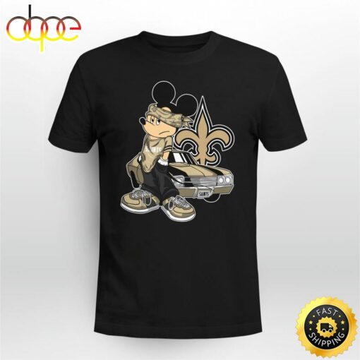 Mickey Mouse New Orleans Saints Super Cool Mickey Mouse 100 Year Anniversary Shirt