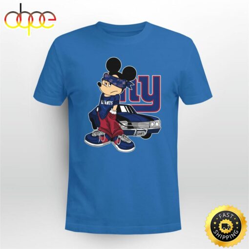 Mickey Mouse New York Giants Super Cool Mickey Mouse 100 Year Anniversary Shirt