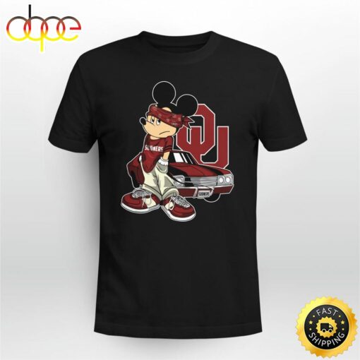 Mickey Mouse Oklahoma Sooners Super Cool Mickey Mouse 100 Year Anniversary Shirt