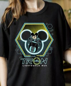 Mickey Tron Bike Disney Lightcylce Run Ride Vacation Shirt