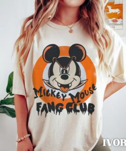 Mickey Vampire Fang Club Disney Halloween Family Trip Shirt