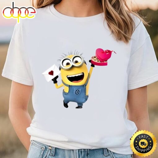 Minion With Gift Valentine’s Days T-shirts