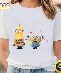 Minions I’m With Cupid Happy Valentine’s Day Shirt