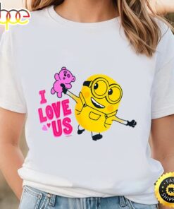 Minions Valentine’s Day I Love Us Bear T-Shirt