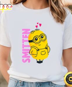 Minions Valentine’s Day Smitten V-Neck T-Shirt