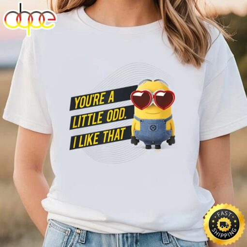 Minions Valentine’s You’re A Little Odd T-Shirt