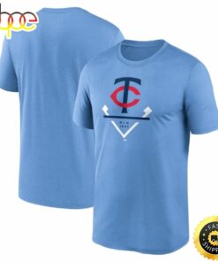 Minnesota Twins 2023 Diamond Icon Legend Performance Light Blue T-shirt