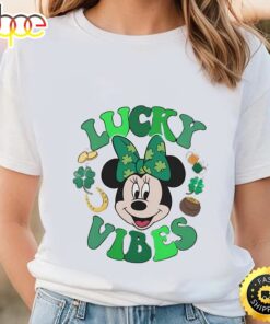 Minnie Mouse Lucky Vibes Shirt, Minnie St Patricks Day