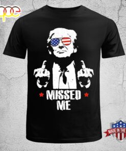 Missed Me Finger Trump 2024 Take America Back Unisex T-Shirt