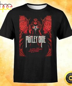 Motley Crue Chile The World Tour 2023 Unisex Black T-shirt