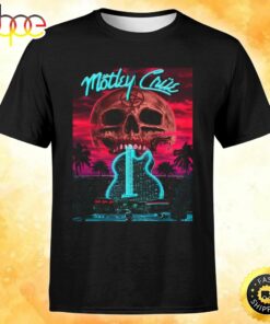 Motley Crue Hollywood FL March 12 Tour 2023 Unisex Black T-shirt