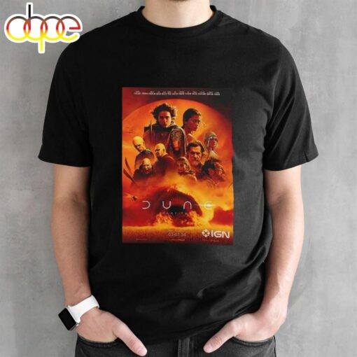 Movie Dune Part Two Of Timothee Chalamet 2024 T-Shirt