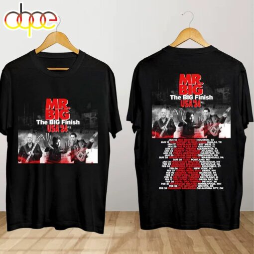 Mr Big The Big Finish Tour 2024 Mr Big Band Concert Shirt