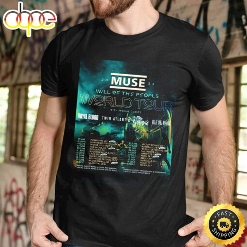 Muse Will Of The People Europe Tour 2023 Unisex Tshirt