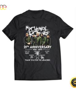 My Chemical Romance 21St Anniversary 2001 2022 Thank You For The Memories T-Shirt