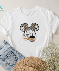 My First Disney Trip Mickey Mouse Disney World leopard Shirt