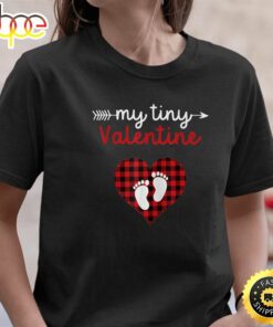 My Tiny Valentine Mom To Be 2023 Pregnancy Announcement T-Shirt