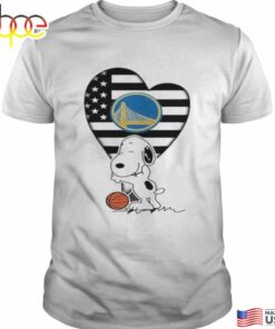 NBA Champions Golden State Warriors Snoopy In My Heart T-Shirt