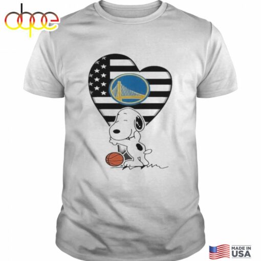 NBA Champions Golden State Warriors Snoopy In My Heart T-Shirt