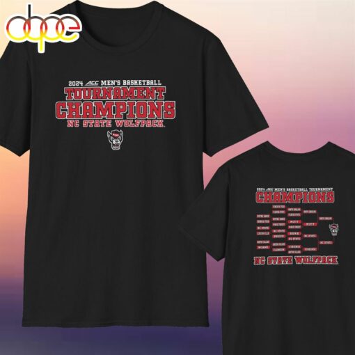 NC State Wolfpack 2024 ACC Basketball Tournament Champions Shirt