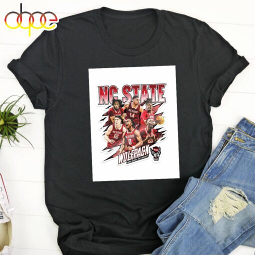 NC State Wolfpack ACC 2024 Men’s Basketball Tournament Champions T-shirt