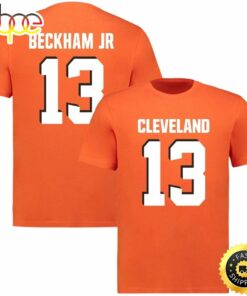 NFL Cleveland Browns Odell Beckham Jr Player Name &amp Number  T-shirt