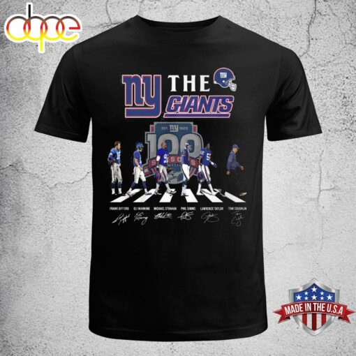 NFL Football New York Giants The Beatles Rock Band Shirt Youth T-Shirt