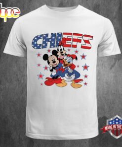 NFL Kansas City Chiefs Independence Day Proud of 4 July Mickey Friends Unisex T-Shirt