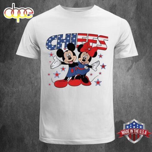 NFL Kansas City Chiefs Independence Day Proud of 4 July Mickey Love Unisex T-Shirt