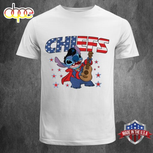 NFL Kansas City Chiefs Independence Day Proud of 4 July Stitch Unisex T-Shirt