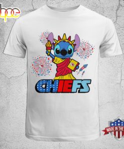 NFL Kansas City Chiefs Stitch Independence 2024 Unisex T-Shirt