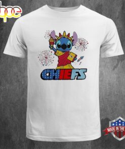 NFL Kansas City Chiefs Stitch Independence 4th Of July 2024 T-shirt