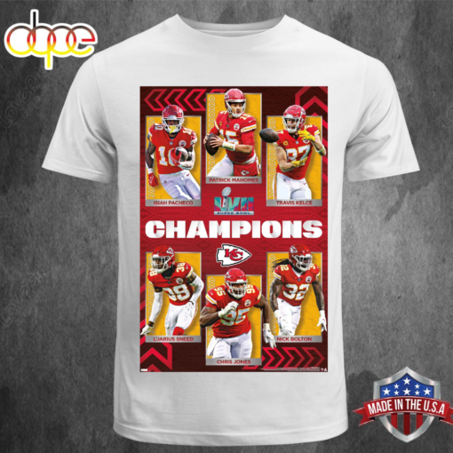 NFL Kansas City Chiefs Super Bowl LVII Champions T-shirt