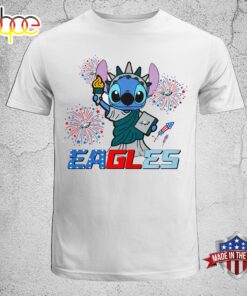 NFL Philadelphia Eagles Stitch Independence 2024 Unisex T-Shirt