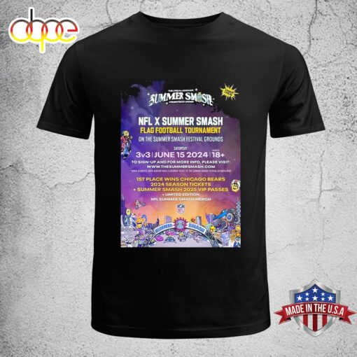 NFL x Summer Smash Flag Football Tournament On The Summer Smash Festival Grounds 2024 Unisex T-Shirt