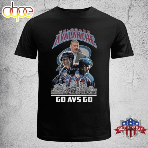 NHL Colorado Avalanche Ice Hockey Team Go Avs Go T-Shirt