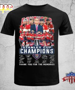 NHL Florida Panthers 2023-2024 Stanley Cup Champions Thank You For The Memories T-Shirt