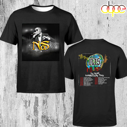 Nas 30 Year Anniversary Tour To UK &amp EU 2024 Unisex T-Shirt