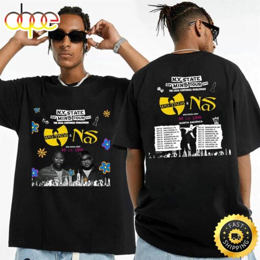 Nas And Wu-Tang Clan’s N.Y. State Of Mind Tour 2023 Unisex Tshirt