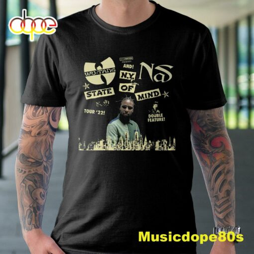 Nas And Wu-tang Clan New York State Of Mind Tour 2022 Dates Youngdirty T-shirt