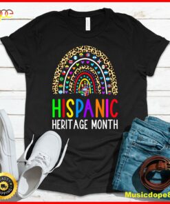 National Hispanic Heritage Month Rainbow All Countries Flags T-Shirt