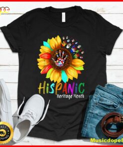 National Hispanic Heritage Month Sunflower All Countries T-Shirt