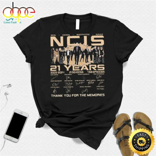 Naval Criminal Investigative Service Ncis 21 Years 2003 2024 Thank You For The Memories Signatures Shirt