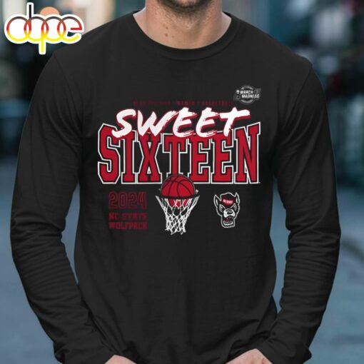 Nc State Wolfpack 2024 Ncaa Tournament March Madness Sweet 16 Fast Break T- Shirt