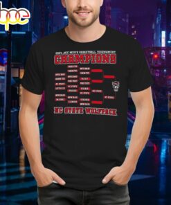 Nc State Wolfpack Original Retro 2024 Acc Men’s Basketball Conference Tournament Shirt