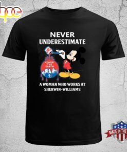 Never Underestimate A Woman Who Works At Sherwin Williams T-shirt