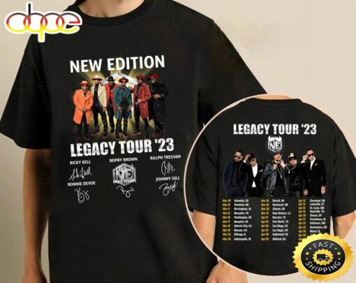 New Edition Band Legacy Tour 2023 Retro Shirt