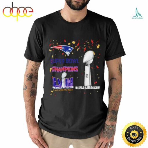 New England Patriots Super Bowl Champions Lviii Las Vegas 2024 Shirt