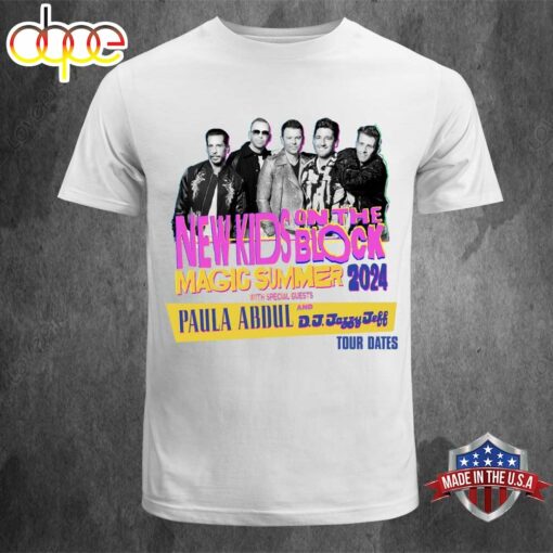 New Kids On The Block Magic Summer Tour 2024 Dates T-shirt